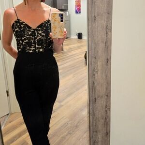 Lace top jumpsuit, Size 4